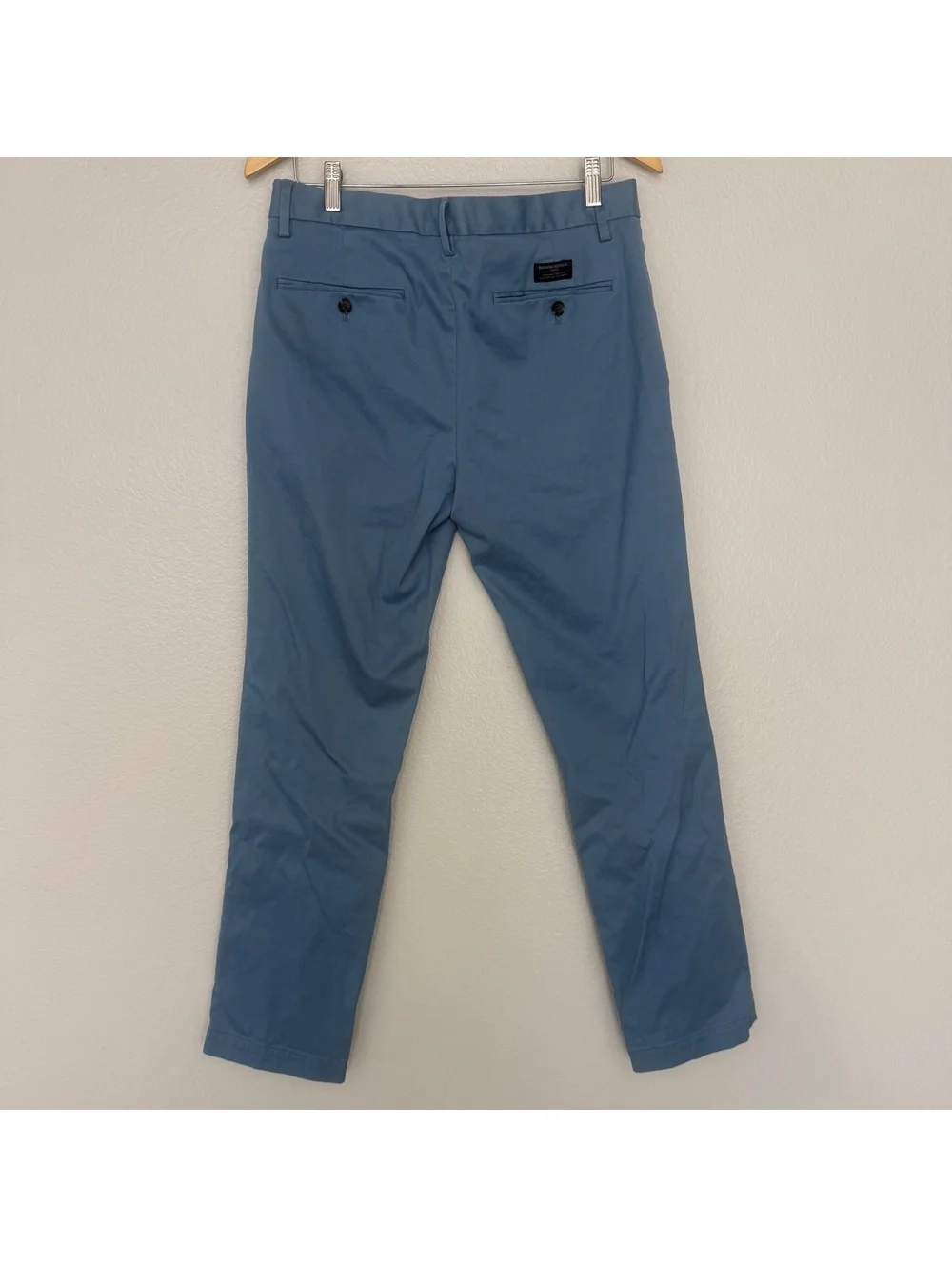 Banana Republic Aiden Chino Pants 32x32 Blue Cotton Blend